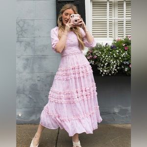 Ivy city co pink floral Aniston dress